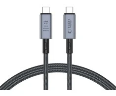 Tech-Protect UltraBoost Max USB-C 4.0 / USB-C 4.0 PD kabelis 240W 8K 40Gbps 1m – pilkas