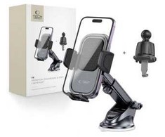 Universalus automobilinis telefono laikiklis for Dashboard / Air Vent Tech-Protect V6 juodos spalvos