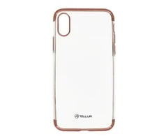 Dėklas Tellur Cover Silicone Electroplated for iPhone X/XS rose auksinis