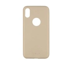 Dėklas Tellur Cover Slim Synthetic Leather for iPhone X/XS auksinis