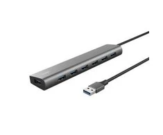 Trust Halyx - Type-A 5000 Mbit/s 7 Port USB 3.2 Gen1 Hub (sidabrinis)
