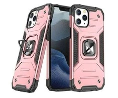 Wozinsky Ring Armor dėklas skirtas iPhone 13 Pro Max, rožinis auksas