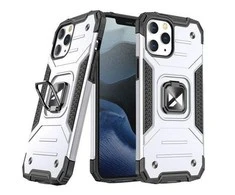 Wozinsky Ring Armor tvirtas hibridinis dėklas skirtas iPhone 13, sidabrinis