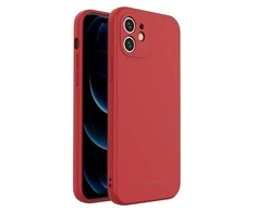 Wozinsky Color Case silikoninis lankstus patvarus dėklas iPhone XS Max raudonas