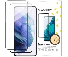 Wozinsky 2x Full Glue Apsauginis stiklas Samsung Galaxy S23 Plus 9H Full Screen Apsauginis stiklas with Juodas Frame