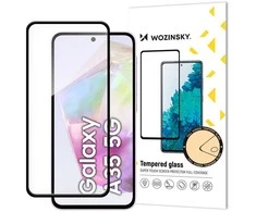 Wozinsky Full Glue Apsauginis stiklas Samsung Galaxy A35 su juodu rėmeliu