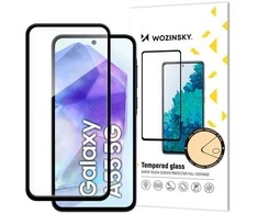 Wozinsky Apsauginis stiklas Full Glue Samsung Galaxy A55 with juodas frame
