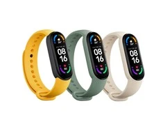 Išmaniosios apyrankės Xiaomi Mi Smart Band dirželiai (3), Rožinės, žalios ir geltonos spalvos