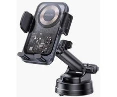 Yesido automobilio laikiklis C307 indukcinis 15W prie priekinio stiklo juodas