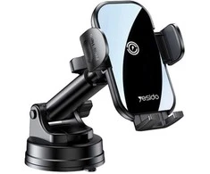 Yesido C197 automobilinis telefono laikiklis su bevieliu krovimu 15W