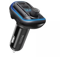 Yesido Transmitter FM Y44 MP3, Bluetooth - 2xUSB + Micro SD - 20W juodas