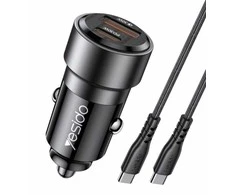 Aut.krov.Yesido Y55 60W USB X Type-C + TC–TC laidas