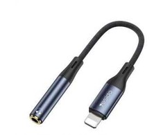 Adapteris USB Yesido YAU37 Lightning - Jack 3.5mm Juodas
