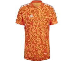 Vyriški marškinėliai adidas Condivo 22 Goalkeeper Jersey Short Sleeve oranžinė HB1621 (S)
