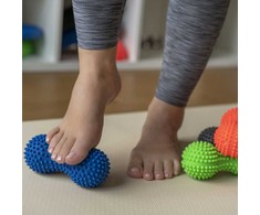 AM Tullo Fizioterapinis dygiuotas volelis masažui ir reabilitacijai Tullo duoball 15.5 cm raudonas REF864