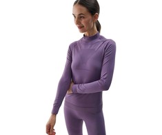 Apatiniai drabužiai termo besiūliai moteriški 4F F156 violetiniai 4FWAW24USEAF156 50S (M/L)