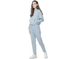 4f Moteriški megztiniai H4L22-BLD031 Šviesiai mėlyni.XL