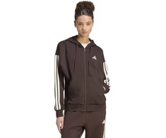 Bluza damska adidas Essentials 3-Stripes Full-Zip Fleece Hoodie ruda KX0784 (2XL)