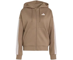 Bluza damska adidas Essentials 3-Stripes Full-Zip Fleece Hoodie jasny ruda KF6273 (S)
