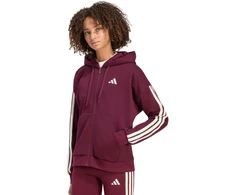 Bluza damska adidas Essentials 3-Stripes Full-Zip bordinė KX0785 (L)