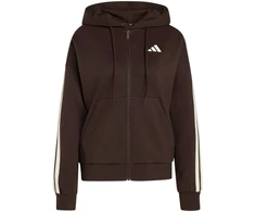 Bluza damska adidas Essentials 3-Stripes Full-Zip Fleece Hoodie ruda KX0784 (2XL)