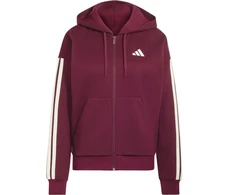 Bluza damska adidas Essentials 3-Stripes Full-Zip bordinė KX0785 (L)