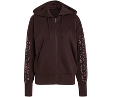 Bluza damska adidas Seasonal Essentials Animal Print 3-Stripes Full-Zip Hooded ruda KV9299 (S)
