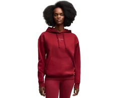 Bluza damska Puma ESS Script Comfort Hoodie raudona 694136 23 (S)