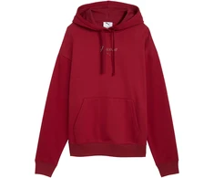 Bluza damska Puma ESS Script Comfort Hoodie raudona 694136 23 (S)