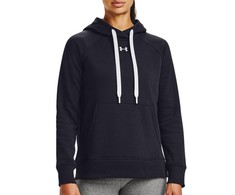 Under Armour Moteriškas Rival Fliso džemperis su gobtuvu ir trumpu užtrauktuku 1356317 001