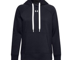 Under Armour Moteriškas Rival Fliso džemperis su gobtuvu ir trumpu užtrauktuku 1356317 001