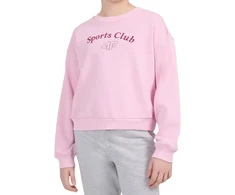 Bluza dla dziewczynki 4F F2708 jasny róż 4FJWAW26TSWSF2708 56S (134-140cm)