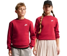 Bluza vaikams Nike Sportswear Club Fleece raudona FD3006 608 (M)