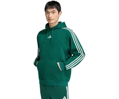 Bluza vyriška adidas Essentials 3-Stripes Fleece Hoodie žalia KZ1413 (L)