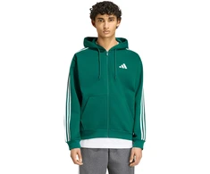 Bluza vyriška adidas Essentials 3-Stripes Fleece Full-Zip Hoodie žalia KZ1412 (XL)