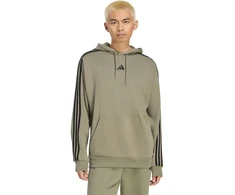Bluza vyriška adidas Essentials 3-Stripes French Terry Hoodie oliwkowa KY4204 (M)