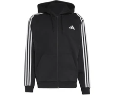 Bluza vyriška adidas Essentials 3-Stripes Fleece Full-Zip Hoodie juoda KY6559 (M)