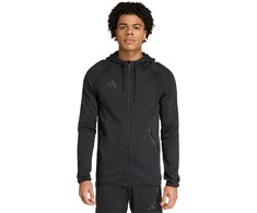 Vyriškas adidas Tiro 26 kelioninis džemperis su gobtuvu, juodas KF6075