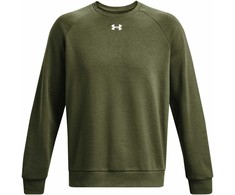 Vyriški „Under Armour Rival“ flisiniai marškinėliai, chaki spalvos, 1379755 390