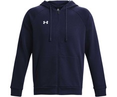 UAR Under Armour vyriški „Rival Fleece“ džemperiai su gobtuvu, mėlyni, Mėlyna 1379767 410