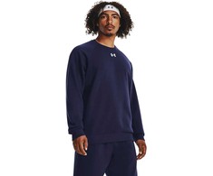 Vyriškas džemperis Under Armour Rival Fleece Crew, tamsiai mėlynas