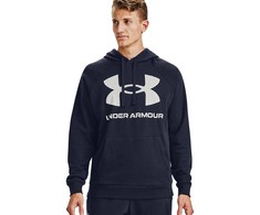 Vyriški „Under Armour Rival Fleece“ marškinėliai su logotipu „Big Logo HD Navy“ Mėlyna 1357093 410