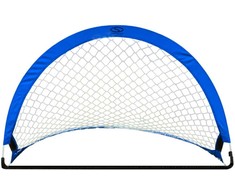 Smj Išskleidžiami futbolo treniruočių vartai – mėlyni (D) 183x104x104 cm