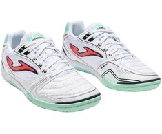 Buty piłkarskie Joma Dribling Indoor 2632 balta ir-turkio sp. DRIS2632IN (40)