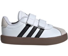 Adidas VL Court 3.0 vaikiški batai riedlenčių sportui, balti ir pilki, ID9157