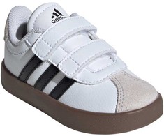 Adidas VL Court 3.0 vaikiški batai riedlenčių sportui, balti ir pilki, ID9157