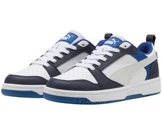Buty vaikams Puma Rebound V6 Lo Mid balta ir-mėlyna 393833 28 (38)