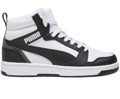 Buty vaikams Puma Rebound V6 Mid balta ir-juoda 393831 01 (39)