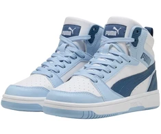 Buty vaikams Puma Rebound V6 Mid balta ir-mėlyna 393831 32 (37,5)