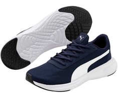 Buty vyrams bėgiojimui Puma Night Runner V2 granatowo-balta 379257 03 44,5